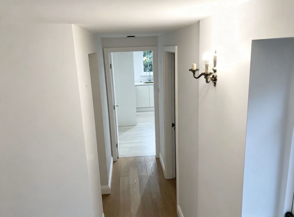 Freshly decorated entrance hallway