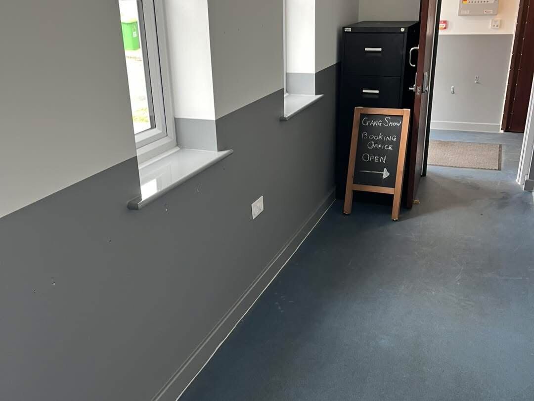 Function hall, completed commercial repaint