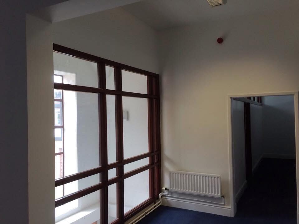 Office corridor, completed repaint