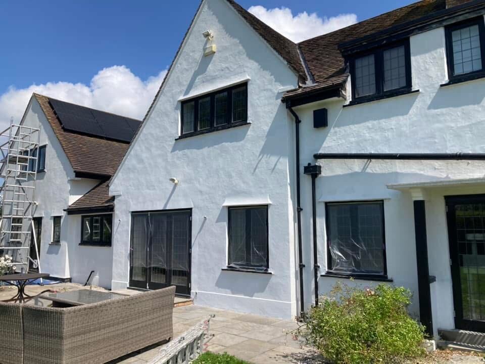House exterior after repaint